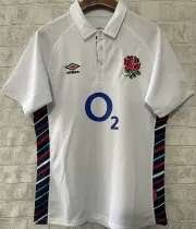 2025 England Home White Rugby POLO Shirt  英格兰 有领
