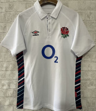 2025 England Home White Rugby POLO Shirt  英格兰 有领
