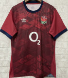 2025 England Away Red Rugby Shirt  英格兰