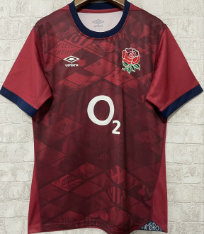 2025 England Away Red Rugby Shirt  英格兰