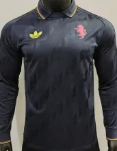 2025 JUV Retro Style Player Version Long Sleeve Soccer Jersey