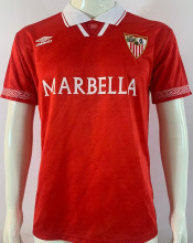 1994/96 Sevilla FC Away Red Retro Soccer Jersey