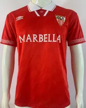 1994/96 Sevilla FC Away Red Retro Soccer Jersey