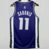 2024/25 Kings  SABONIS #11 Purple NBA Jerseys 热压