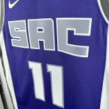 2024/25 Kings  SABONIS #11 Purple NBA Jerseys 热压