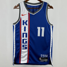 2024/25 Kings  SABONIS #11 Blue NBA Jerseys 热压