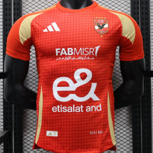 2024/25 Al Ahly Home Red Player Version Soccer Jersey 埃及国民