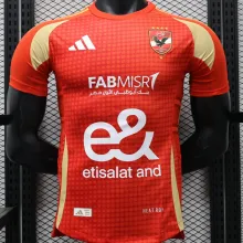 2024/25 Al Ahly Home Red Player Version Soccer Jersey 埃及国民