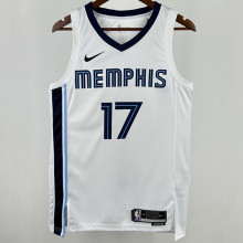 2024/25 Grizzlies  KAWAMURA #17 White NBA Jerseys 热压