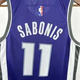 2024/25 Kings  SABONIS #11 Purple NBA Jerseys 热压
