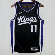2024/25 Kings  SABONIS #11 Black NBA Jerseys 热压