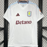 2024/25 Aston Villa Away White Fans Soccer Jersey