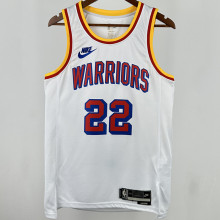 2024/25 Warriors WIGGINS #22 White Retro NBA Jerseys 热压