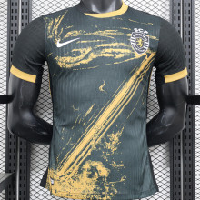 2024/25 Sporting CP Lisbon Third Black Player Version Soccer Jersey  里斯本