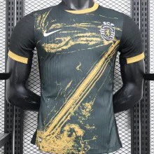 2024/25 Sporting CP Lisbon Third Black Player Version Soccer Jersey  里斯本