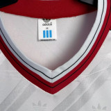 1986-1988 M Utd Away White Retro Soccer Jersey