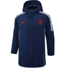 2024/25 Spain Sapphire Blue Cotton Jacket