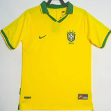 1997 Brazil Home Yellow Retro Soccer Jersey