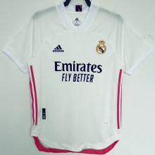 2020/21 RM Home White Retro Player Version Soccer Jersey 球员版