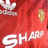 1986-1988 M Utd Home Red Retro Soccer Jersey