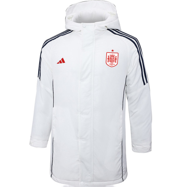2024/25 Spain White Cotton Jacket