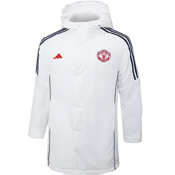 2024/25 M Utd White Cotton Jacket