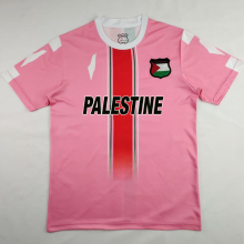 2024 Palestine Pink Fans Soccer Jersey 胸前英文
