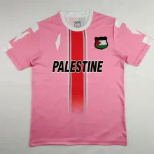 2024 Palestine Pink Fans Soccer Jersey 胸前英文