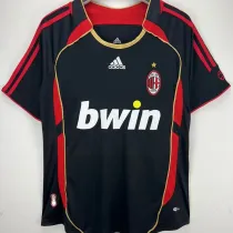 2006/07 AC Milan Third Black Retro Soccer Jersey