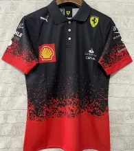 2025 Ferrari Red Black F1 Team T-Shirt