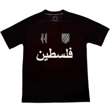 2025 Palestine Black Fans Soccer Jersey 白阿拉伯文