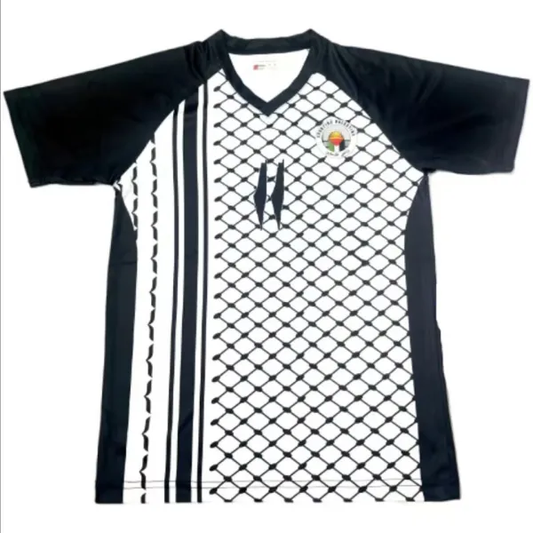 2025 Palestine Retro Style Fans Soccer Jersey