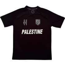 2025 Palestine Black Fans Soccer Jersey 白英文