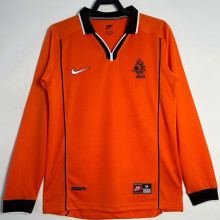 1998 NL Home Orange Long Sleeve  Retro Soccer Jersey