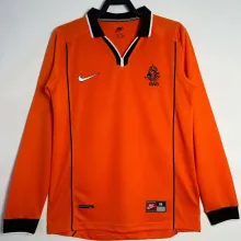 1998 NL Home Orange Long Sleeve  Retro Soccer Jersey
