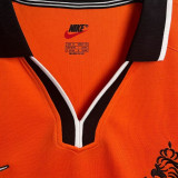 1998 NL Home Orange Long Sleeve  Retro Soccer Jersey