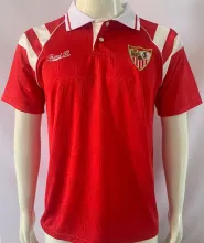1992/93 Sevilla FC Away Red Retro Soccer Jersey