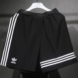 2025 AD~ Retro Style Classic Black Player Version Shorts Pants 带三叶草标