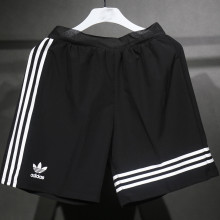 2025 AD~ Retro Style Classic Black Player Version Shorts Pants 带三叶草标