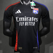 2024/25 Lyon Away Black Player Version Soccer Jersey