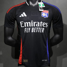 2024/25 Lyon Away Black Player Version Soccer Jersey