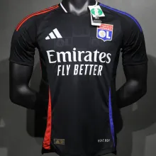 2024/25 Lyon Away Black Player Version Soccer Jersey