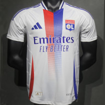 2024/25 Lyon Home White Player Version Soccer Jersey