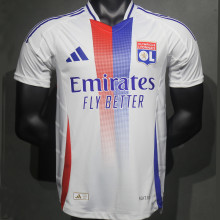 2024/25 Lyon Home White Player Version Soccer Jersey