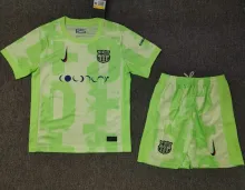 2024/25 BA Third Green Kids Soccer Jersey   胸前长广告