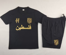 2025 Palestine Kids Soccer Jersey 金色阿拉伯文