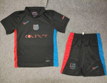 2024/25 BA Away Black Kids Soccer Jersey  胸前长广告