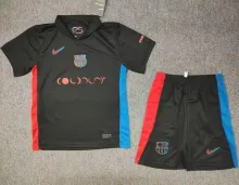 2024/25 BA Away Black Kids Soccer Jersey  胸前长广告