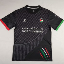 2025 Palestine Black Fans Soccer Jersey 黑花