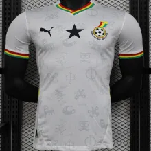 2025 Ghana White Player Version Jersey